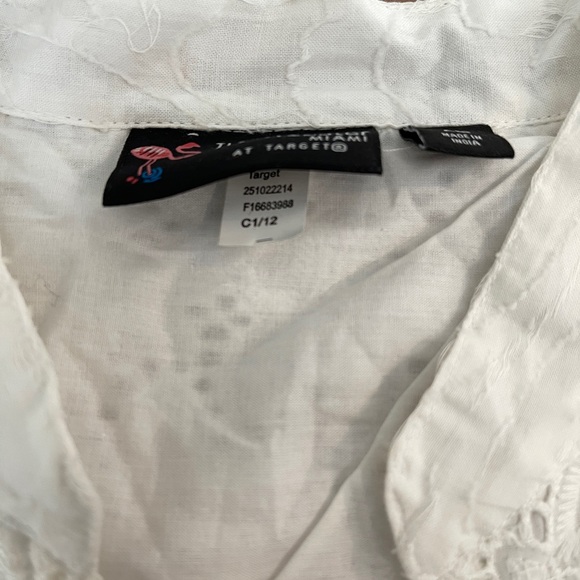 The Webster Miami At Target White Eyelet Tunic X-Large NWT - Picture 6 of 10